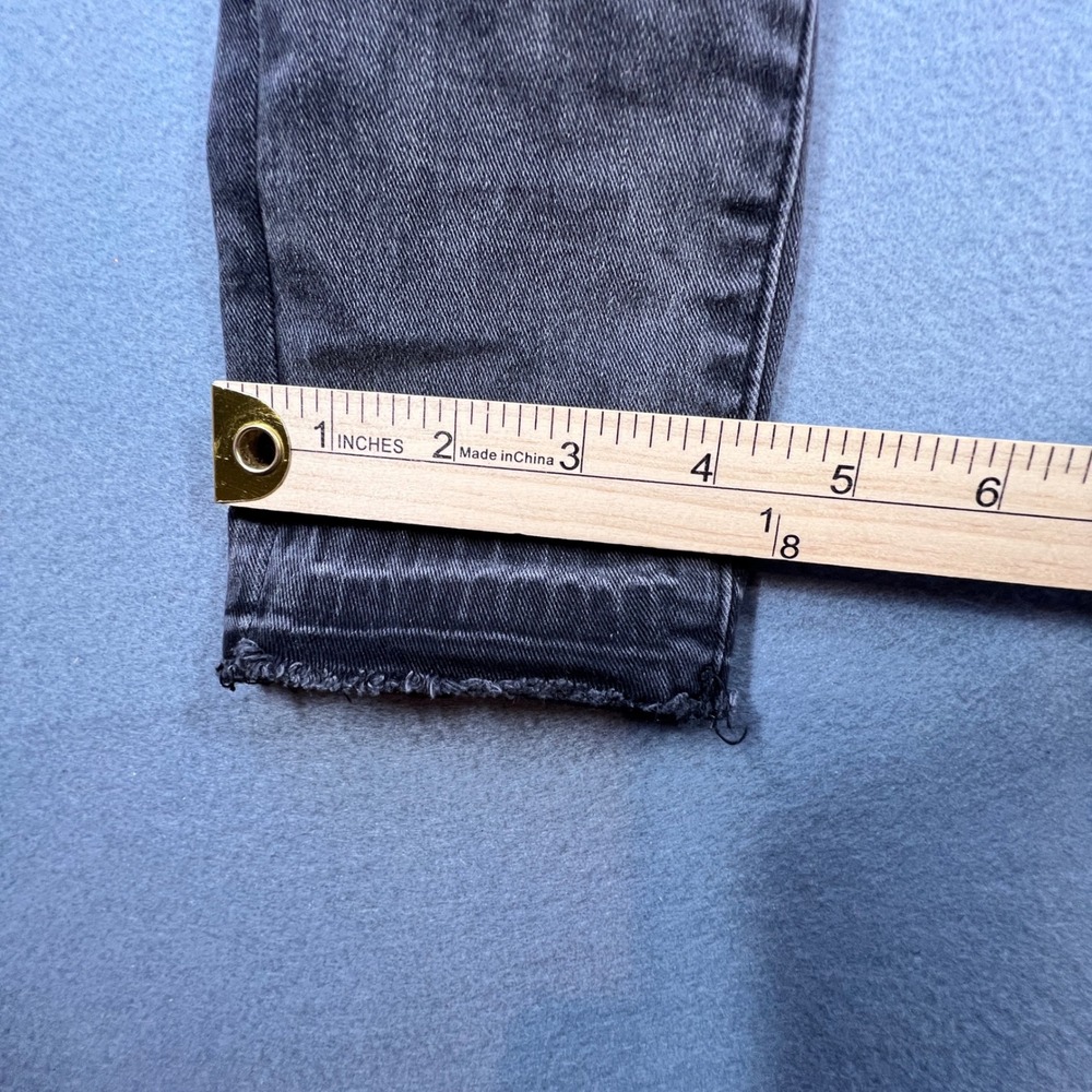 Express Black Skinny Jeans Womens 00R Mid Rise Raw Hem Denim 007199544 - Picture 10 of 10